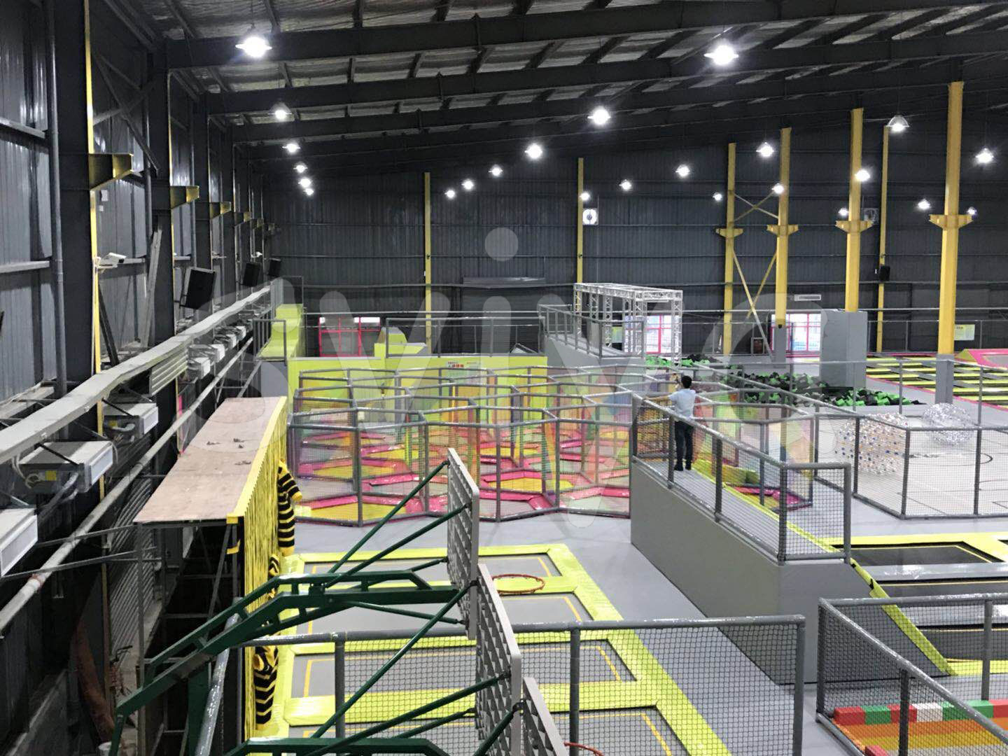 Maze Trampoline,Parkour,Soccer,Spider Man,Foam Pit,Basketball And